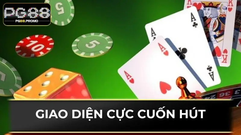 Giao diện sảnh game bài PG88 cực cuốn hút
